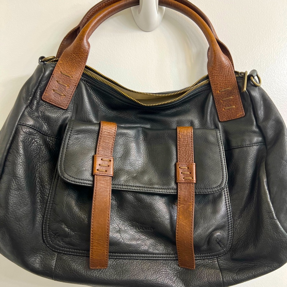 Cynthia Rowley black leather handbag